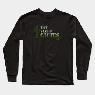 Eat Sleep Cactus Repeat Long Sleeve T-Shirt
